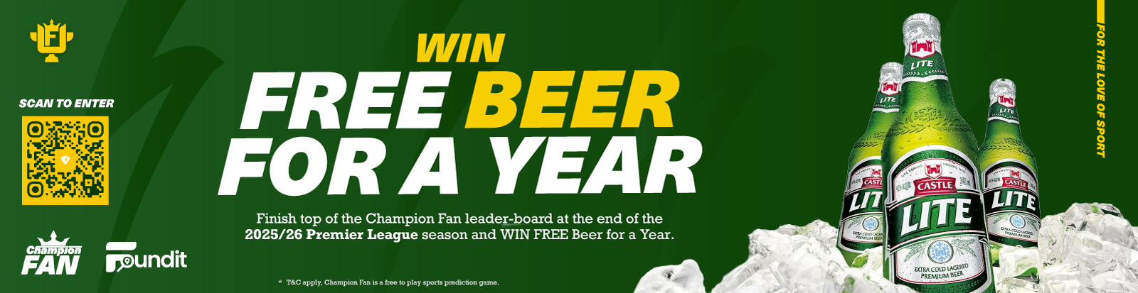 Win FREE BEER for a year